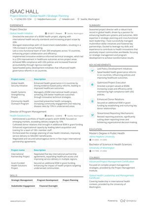 Clean Tabular resume format preview